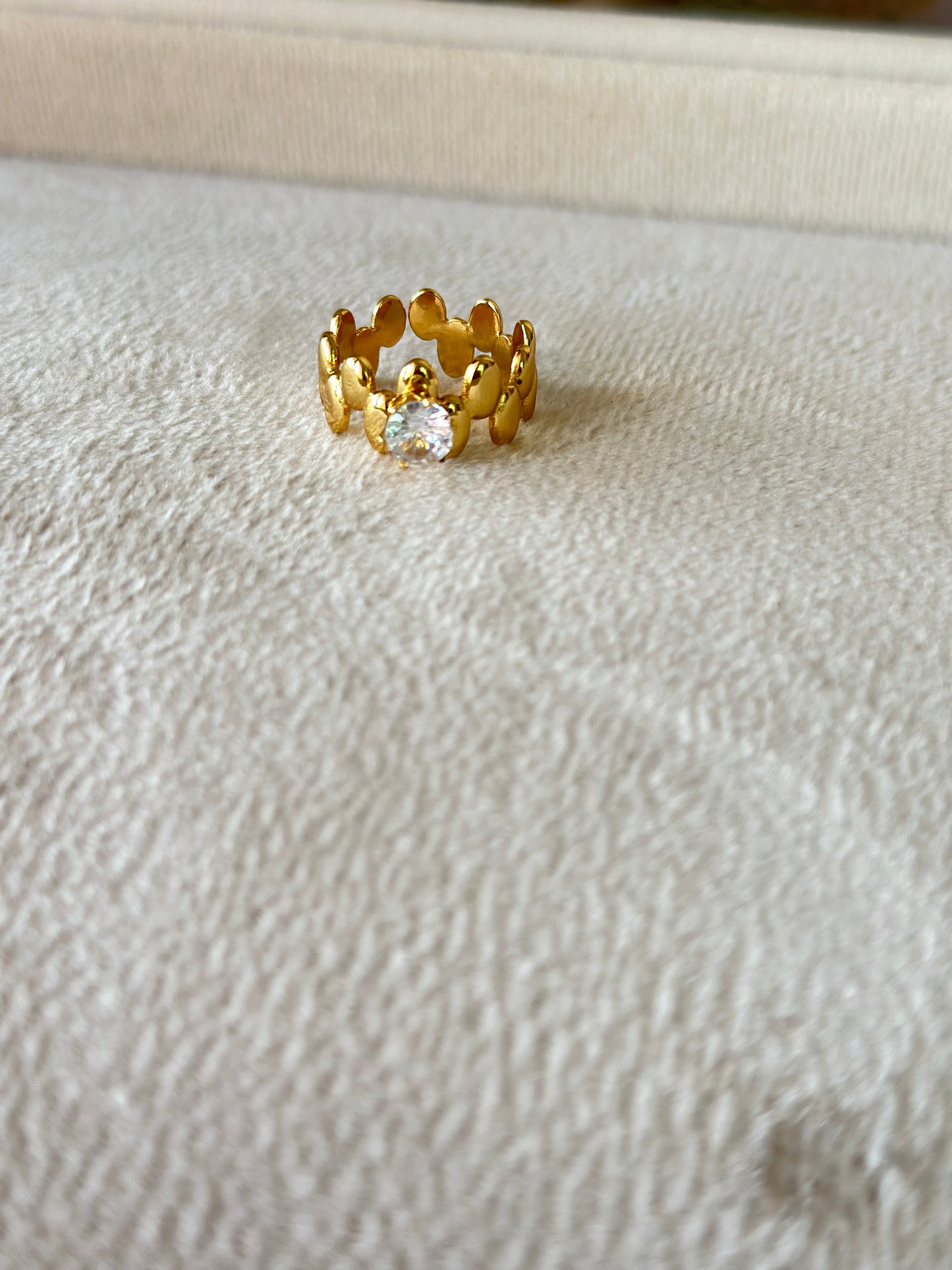 New anti tarnish stone ring