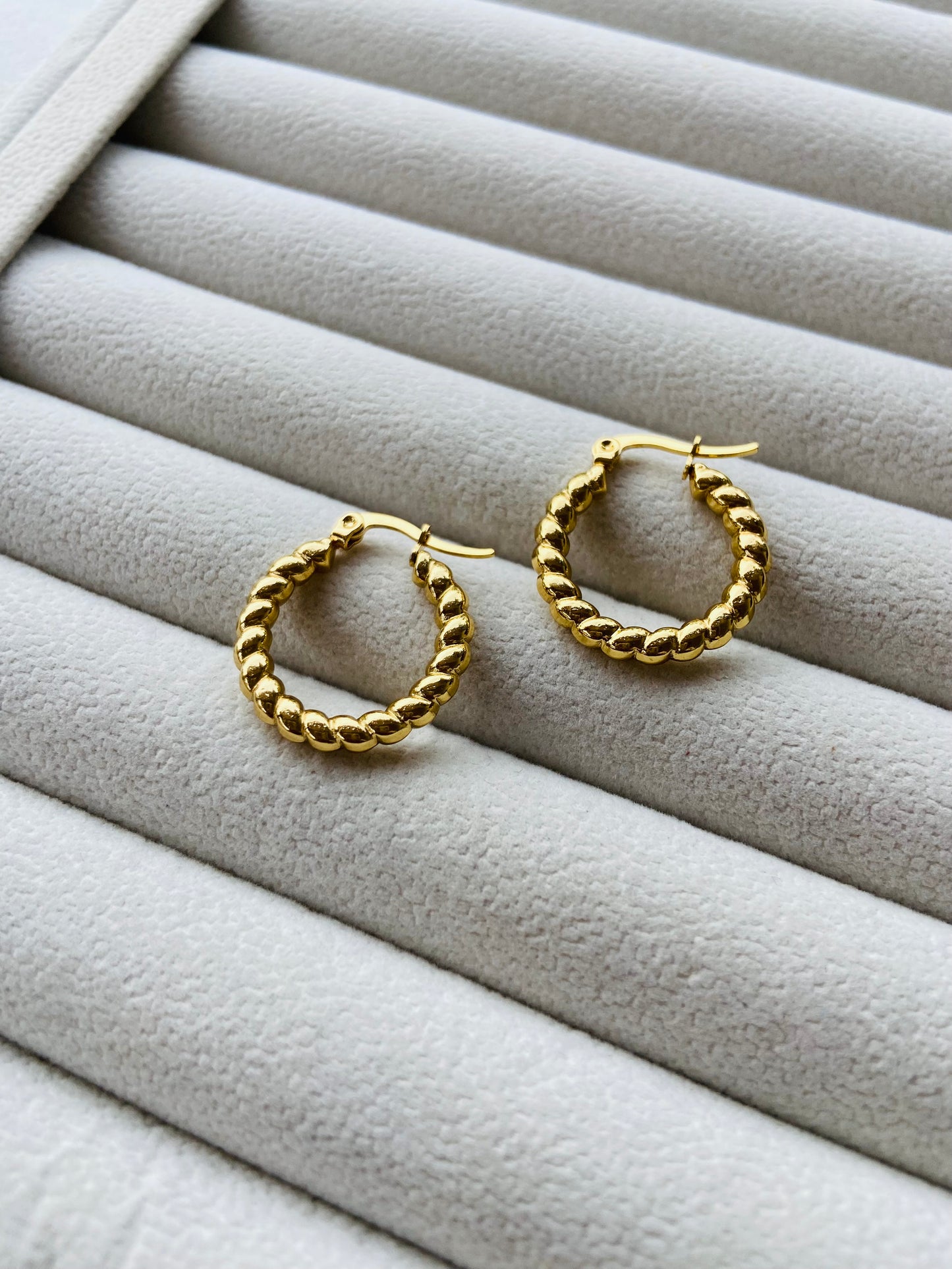 Anti tarnish hoop earring