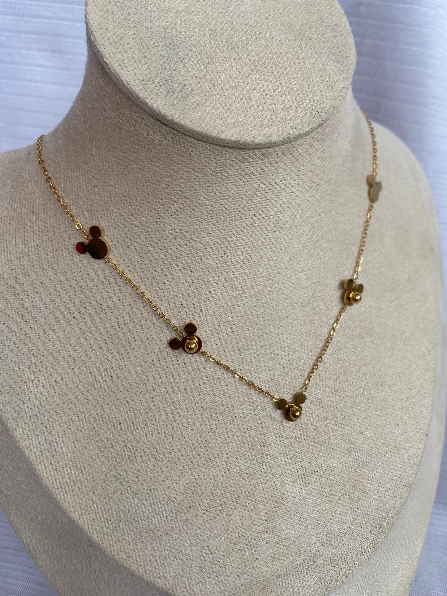 Anti tarnish New kids mickey necklace