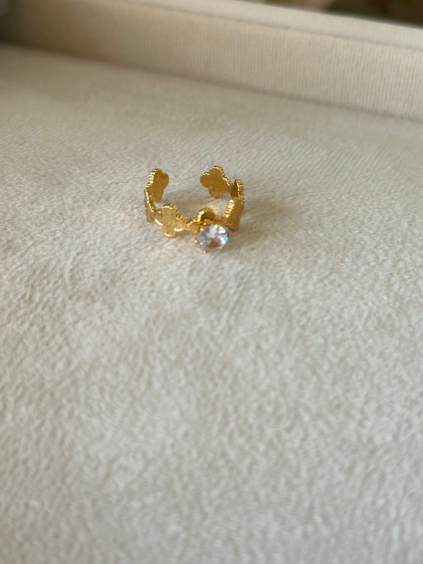 Anti tarnish stone ring