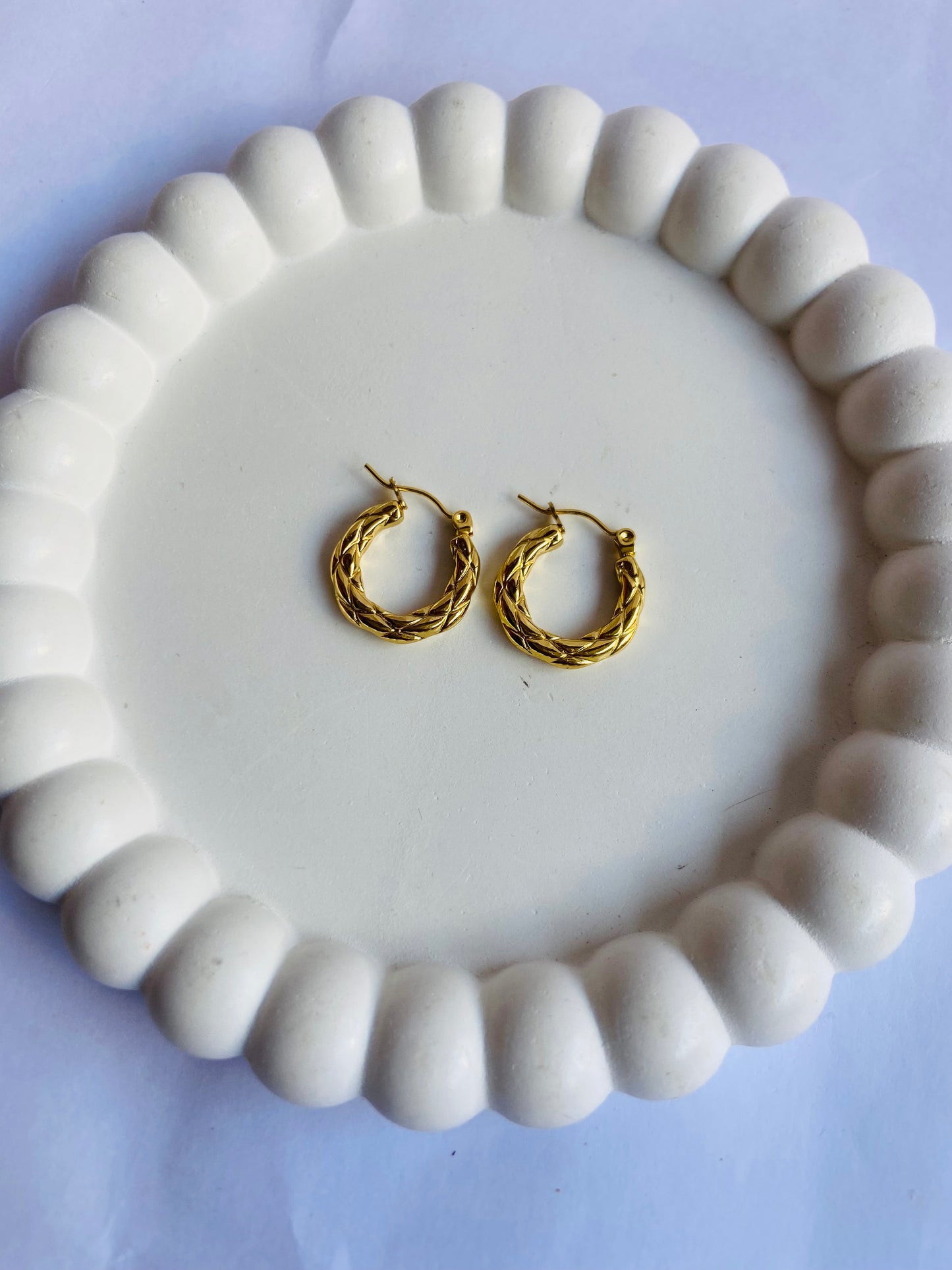 Anti tarnish hoop earring