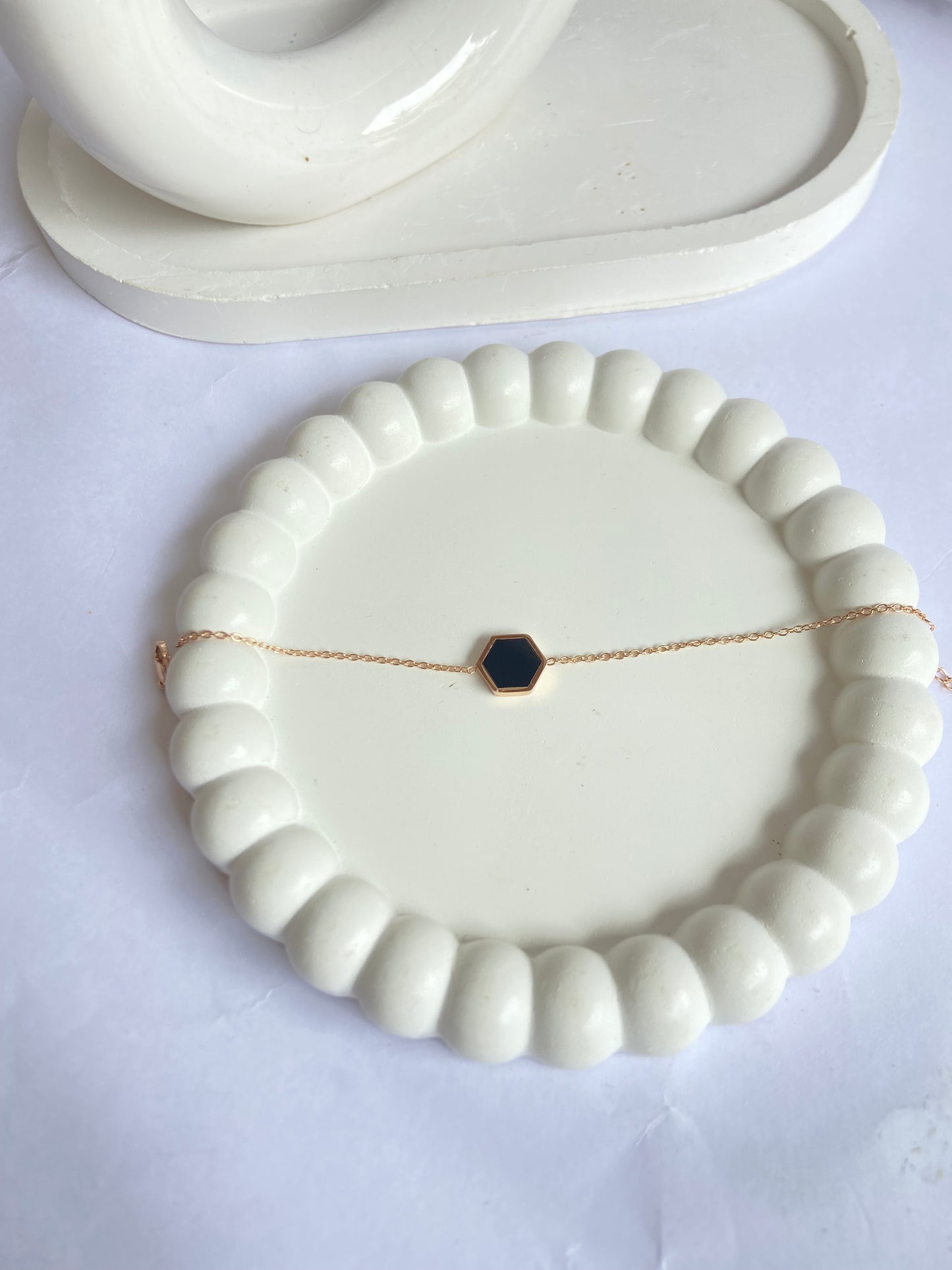 Anti tarnish double sided bracelet