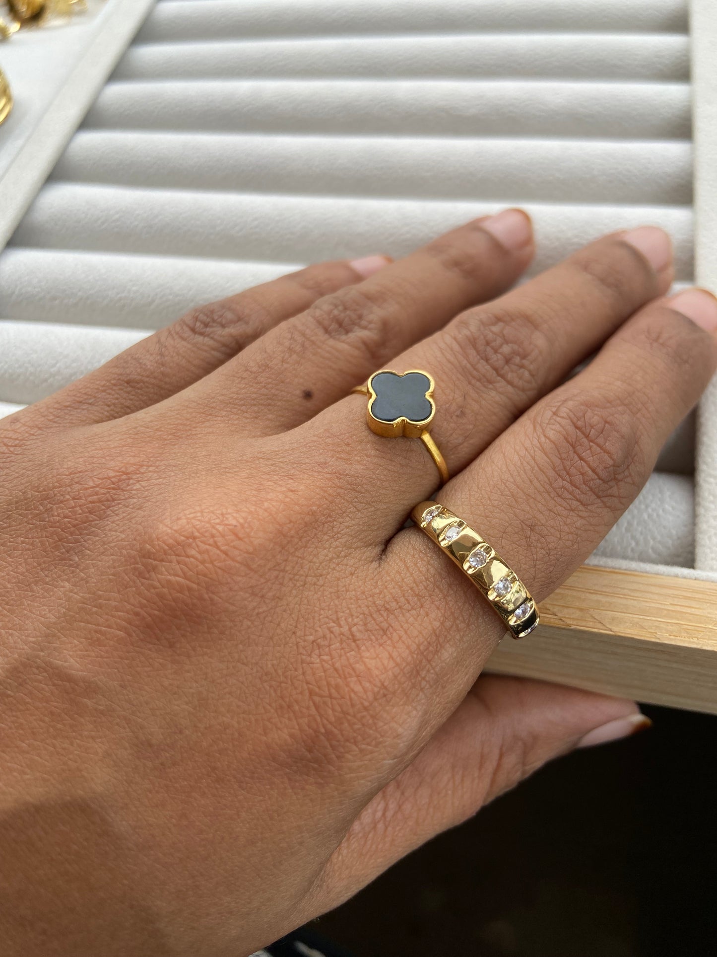 Anti tarnish foil ring