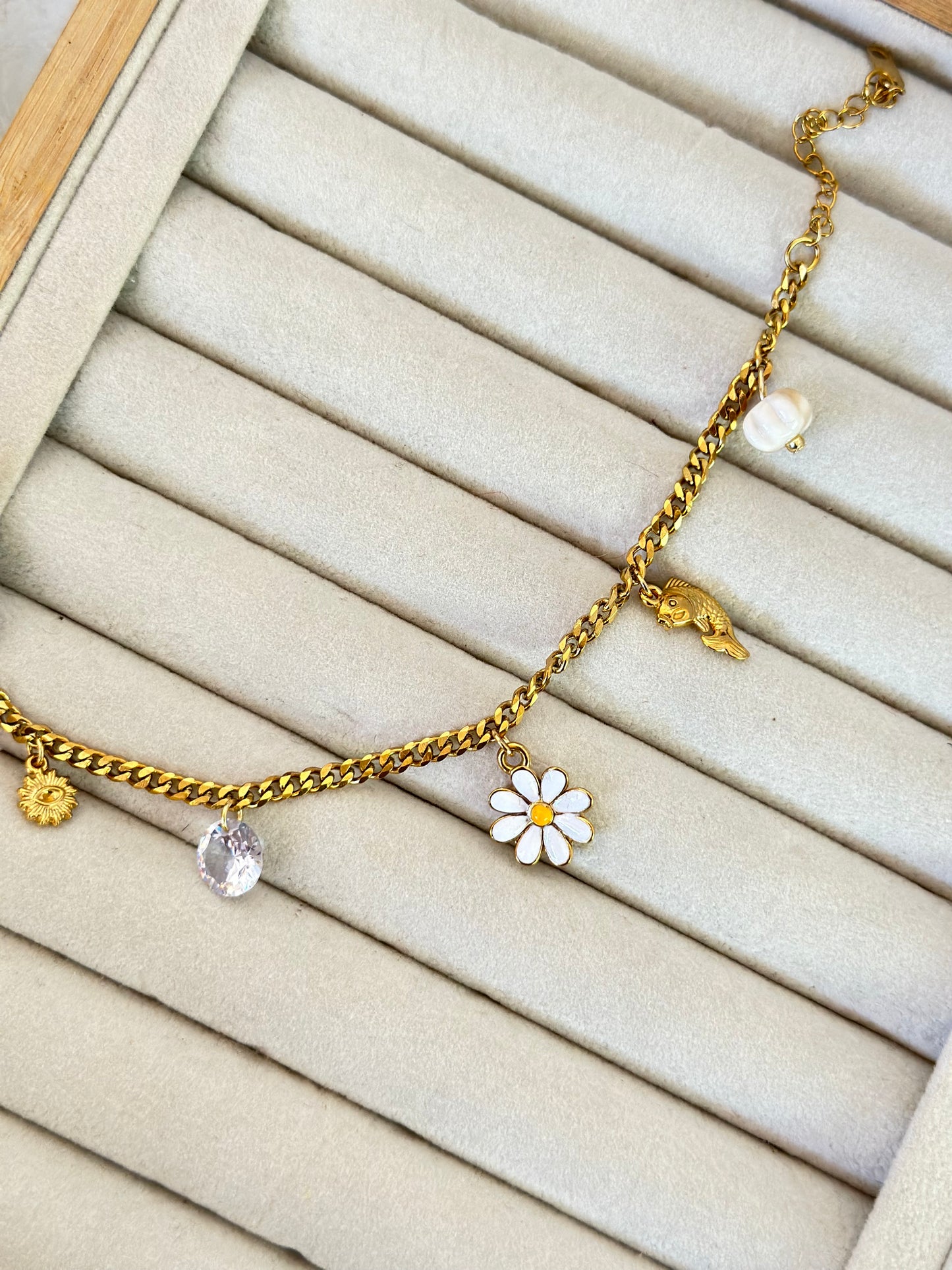 New anti tarnish cute charm bracelet