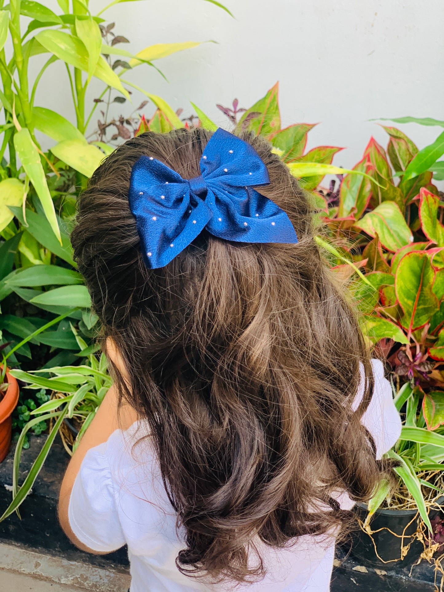 Hair bow tie clip (pair)
