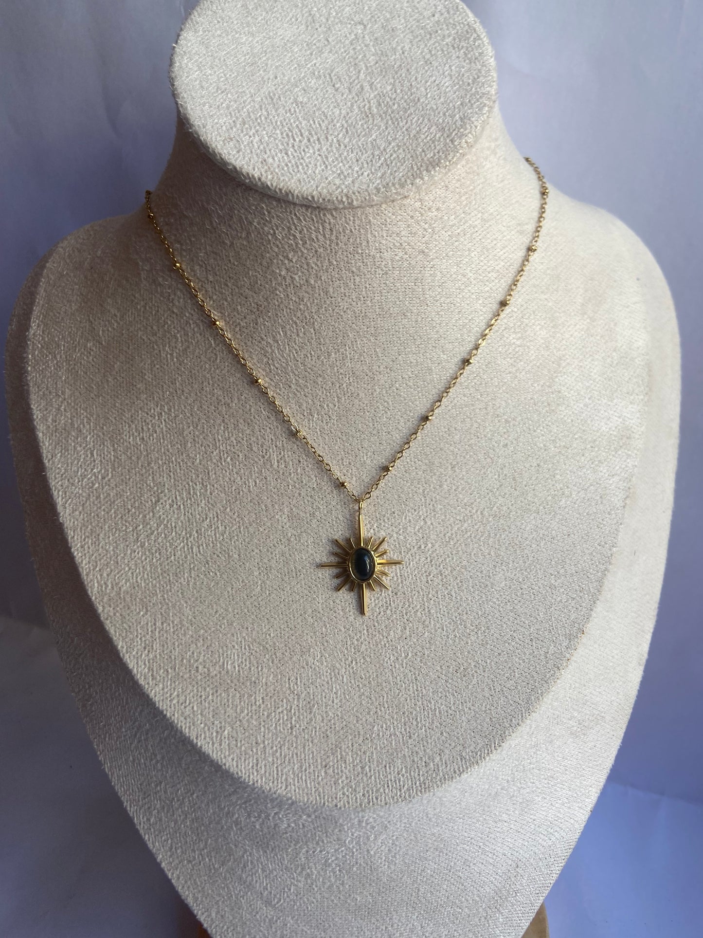 Anti tarnish sunshine necklace