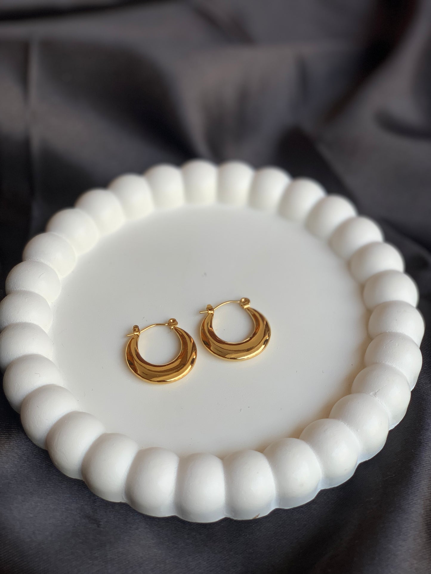 Anti tarnish hoop earring