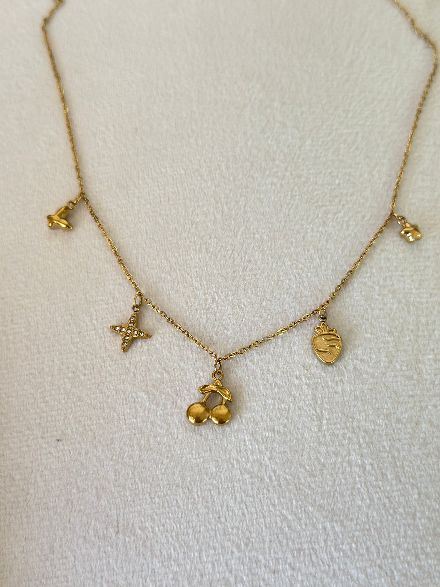 New anti tarnish cute charm necklace