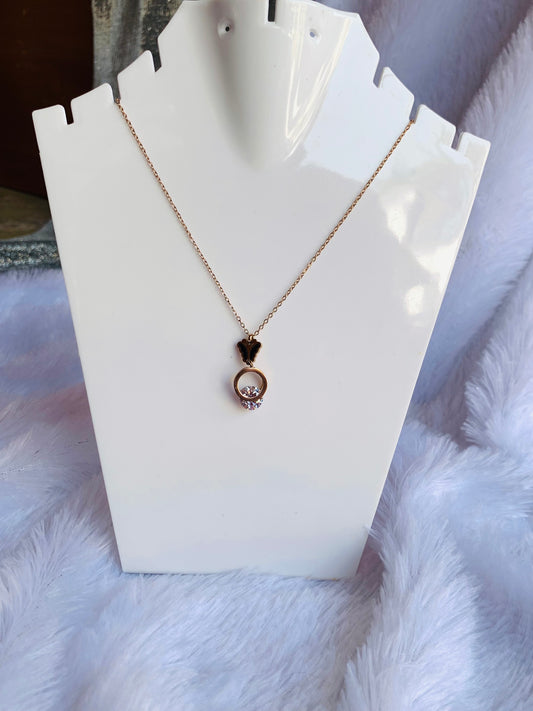 Anti tarnish butterfly glory necklace