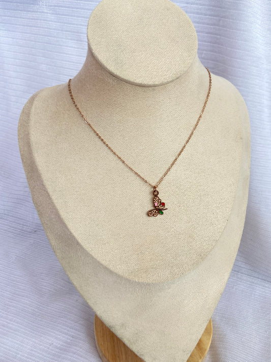 Anti tarnish New kids cutefly necklace