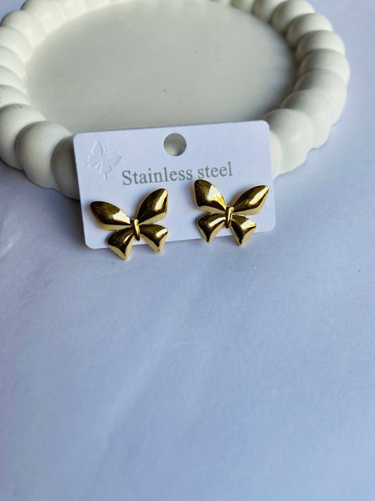 Anti tarnish butterfly earring