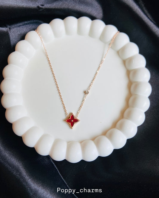 Anti tarnish diamond pendant necklace
