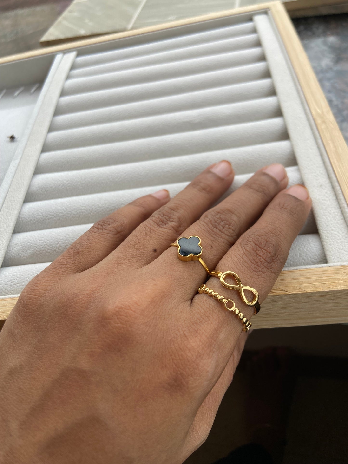 Anti tarnish infinity ring