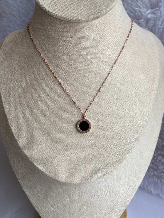Anti tarnish double sided locket chain
