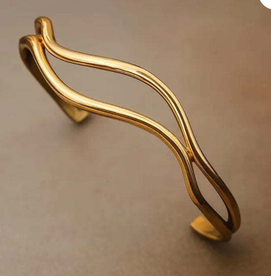 Anti tarnish bras bangle