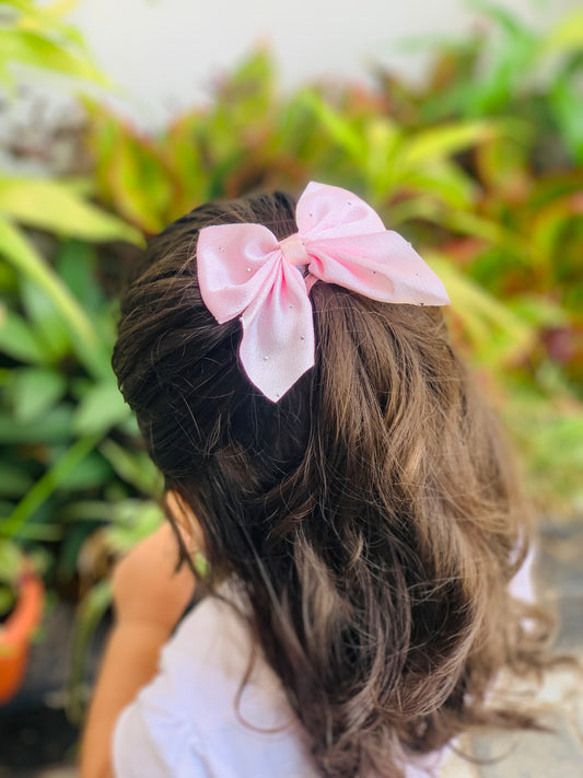 Hair bow tie clip (pair)