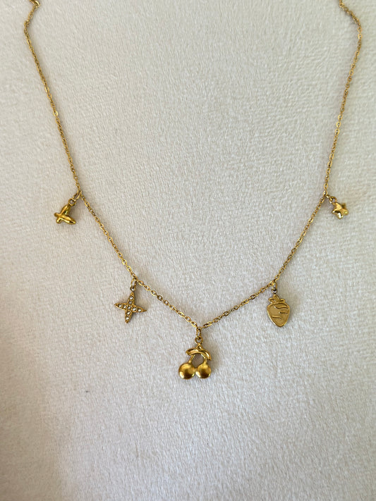 New anti tarnish cute charm necklace