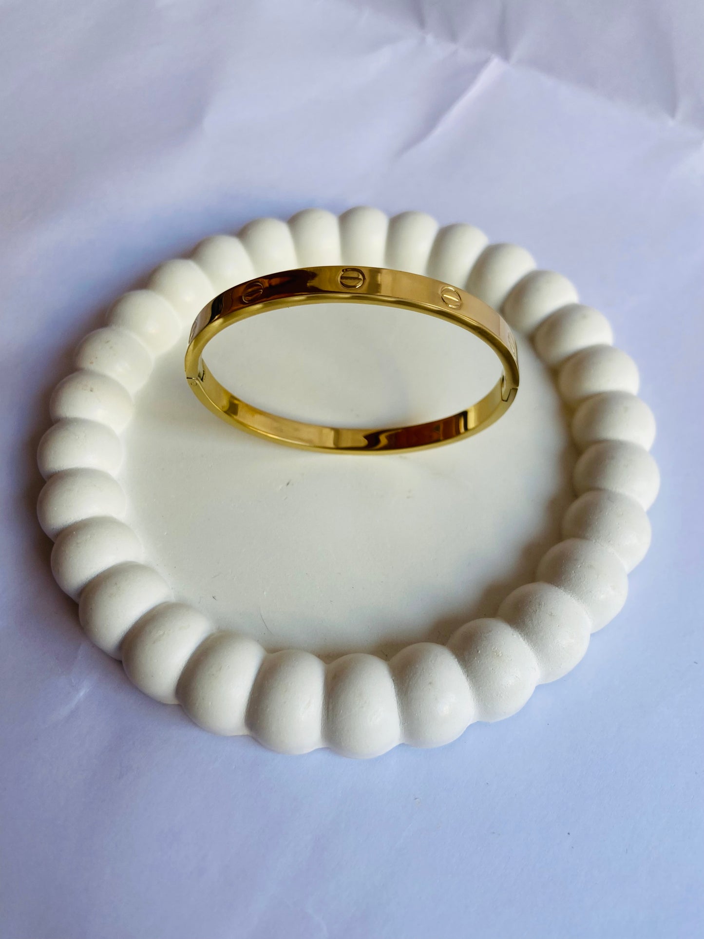 Anti tarnish cartier bangle