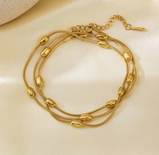 Anti Tarnish Mutli use bracelet with chain