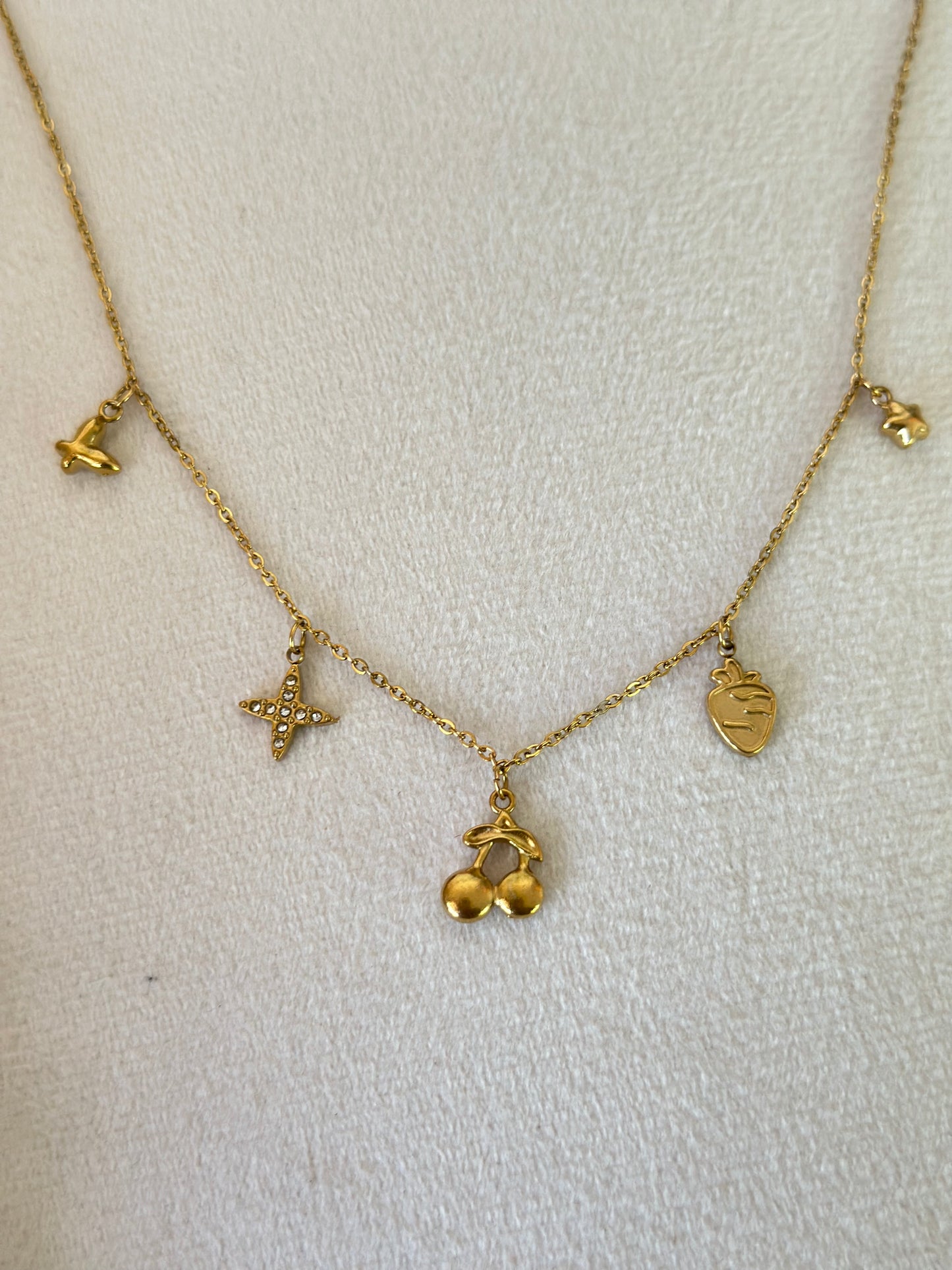 New anti tarnish cute charm necklace