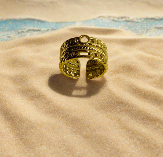 Anti tarnish chola ring