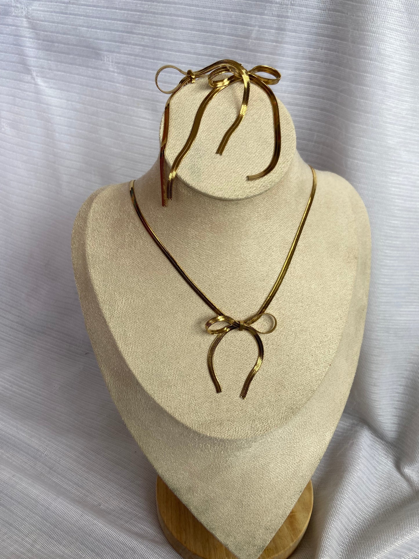 Anti tarnish snake combo set (chain, earring , bracelet)