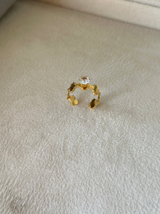 Anti tarnish stone ring