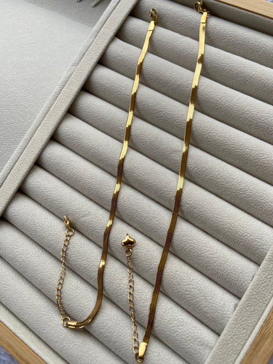 Anti tarnish snake Anklet