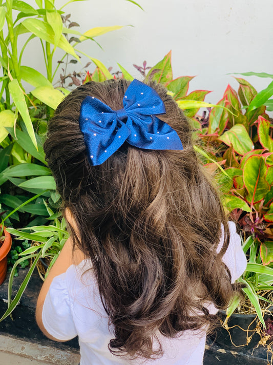 Hair bow tie clip (pair)
