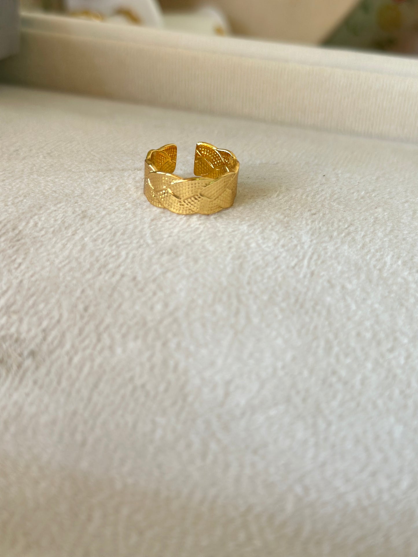 Anti tarnish braid ring