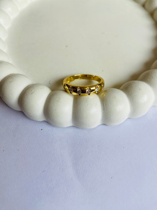 Anti tarnish New zilmor ring (adjustable)