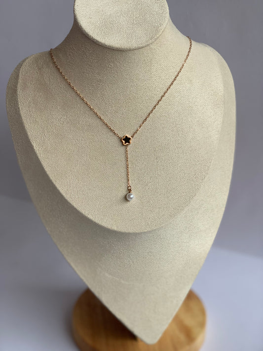 Anti tarnish star hang necklace