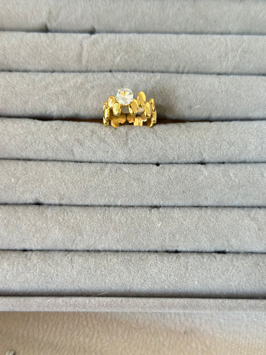 New anti tarnish stone ring