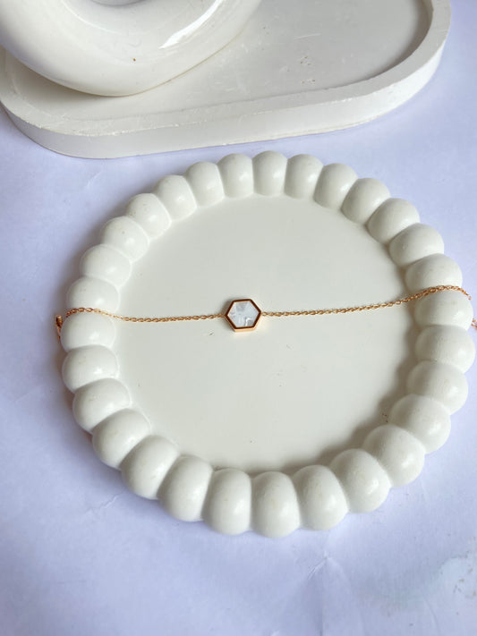 Anti tarnish double sided bracelet