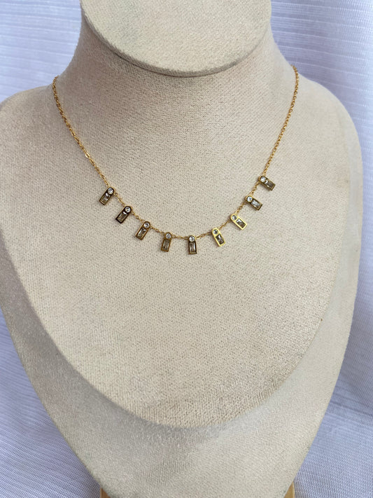 Anti tarnish New genza necklace