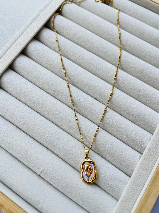 New Anti tarnish rose flower pendant