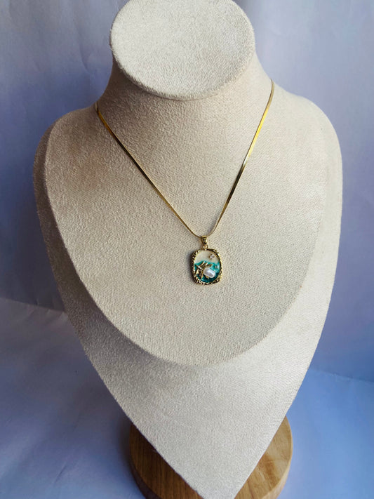 Anti tarnish vintage necklace white