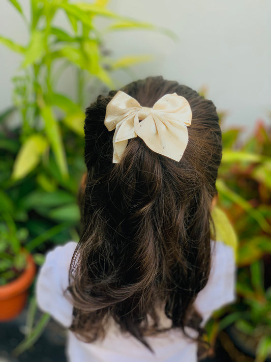 Hair bow tie clip (pair)