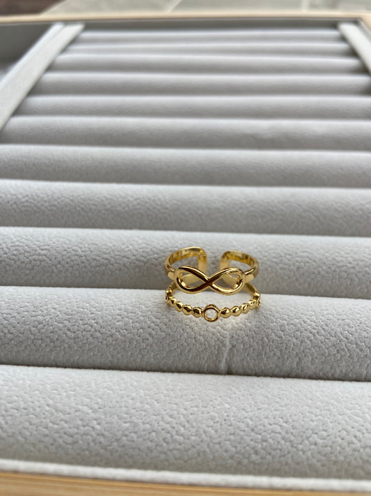 Anti tarnish infinity ring