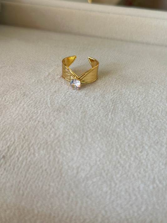 New Anti tarnish stone ring