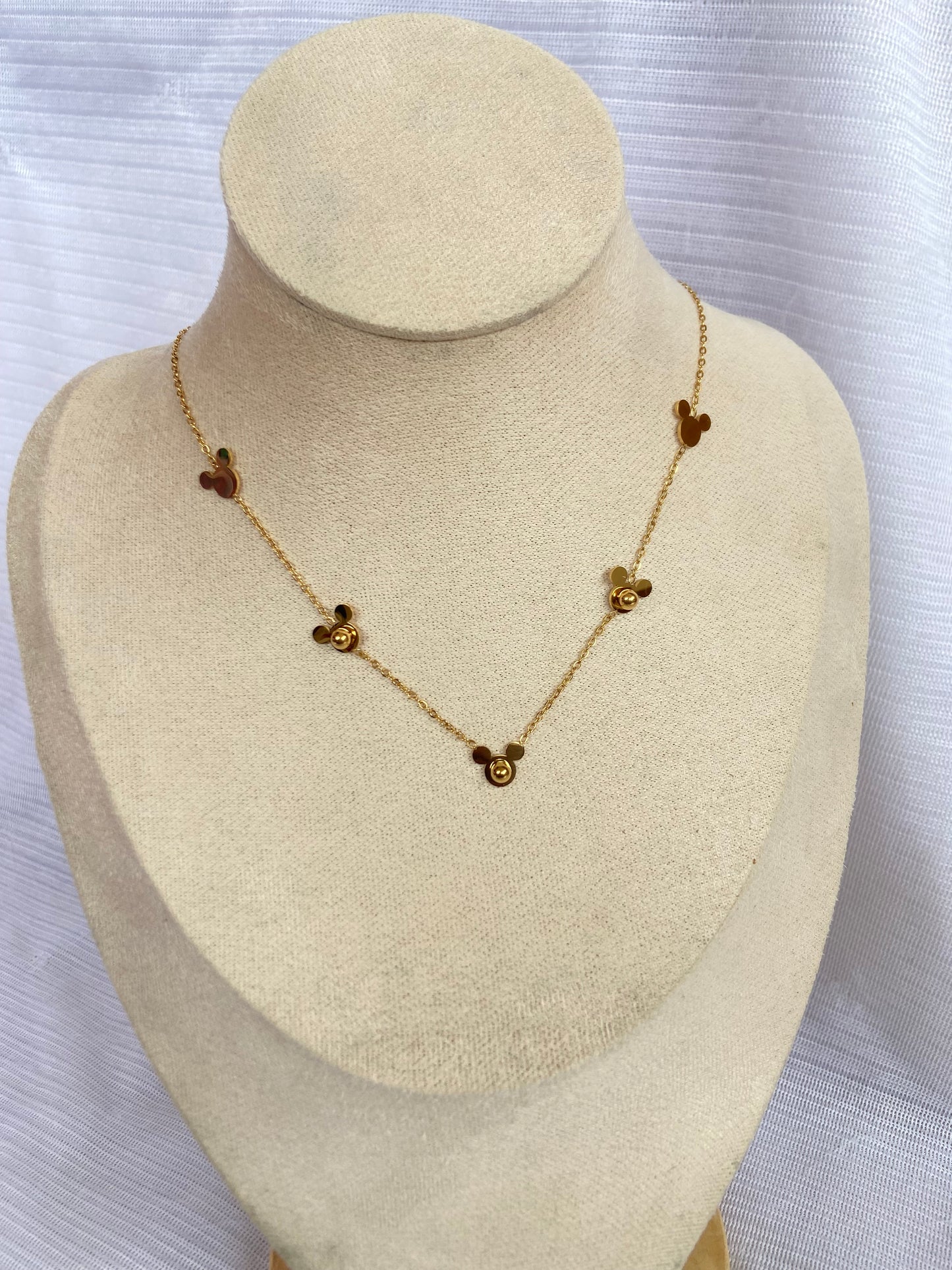 Anti tarnish New kids mickey necklace