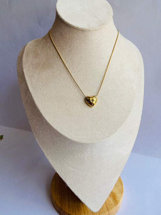 Anti Tarnish Heart pendant necklace