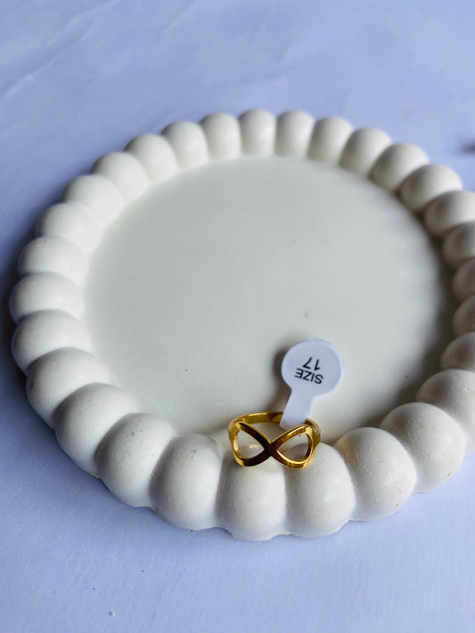 Anti tarnish infinity ring