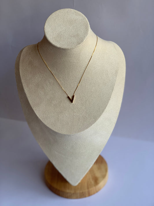 Anti tarnish V necklace