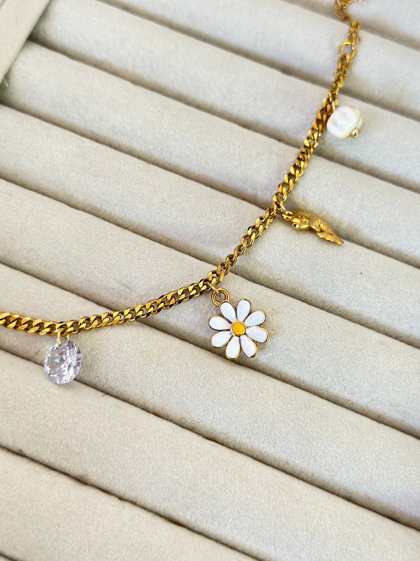 New anti tarnish cute charm bracelet