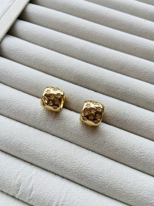 Anti tarnish fiona stone earring